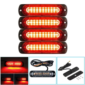 

4pcs Warning Lights 10-LED Strobe Lights Emergency Warning Side Marker Lamp