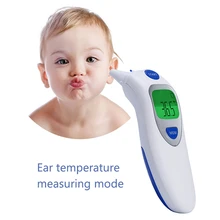 Детский Инфракрасный цифровой Lcd термометр для измерения тела, лоб, ушной контакт, инфракрасный термометр, портативный