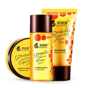 

Propolis Essence Blackheads Removal Mask Set Oil-control Moisturizing Mild No Stimulation Blackhead Removers #