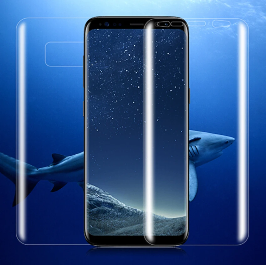 Передняя Задняя мягкая пленка для samsung Galaxy A50 S10 S9 S8 Plus S10E A40 A30 A2 Note 8 9 Защитная пленка для экрана S10 Plus не закаленное стекло