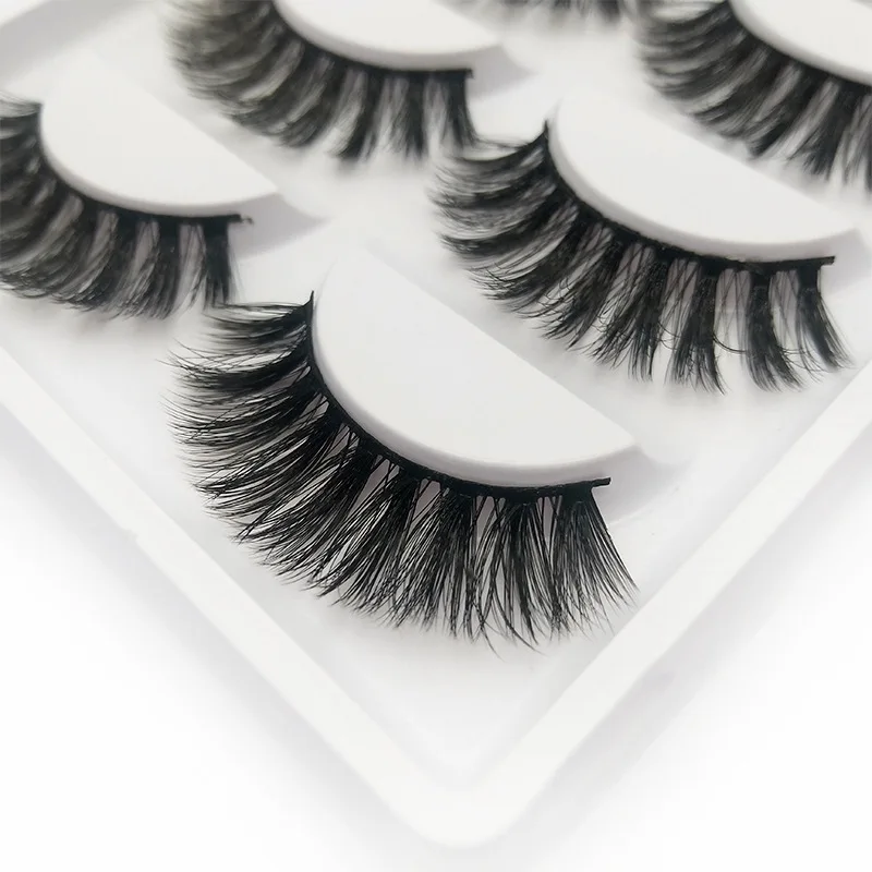 5 Pairs Luxurious Mink Hair False Eyelashes Thick Curled Full Strip Lashes Eyelash Extension Fashion Women Eyes Natural Makeup