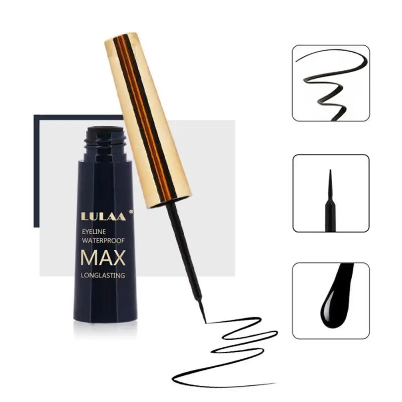 24 часа стойкий не легко цветет черный карандаш для глаз водостойкий жидкий карандаш для глаз макияж инструменты для макияжа глаз