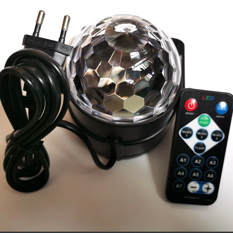 Sound Activated Rotating Disco Light Colorful LED Stage Light 3W RGB Laser Projector Light DJ Party Light For Home KTV Bar Xmas - Image 2