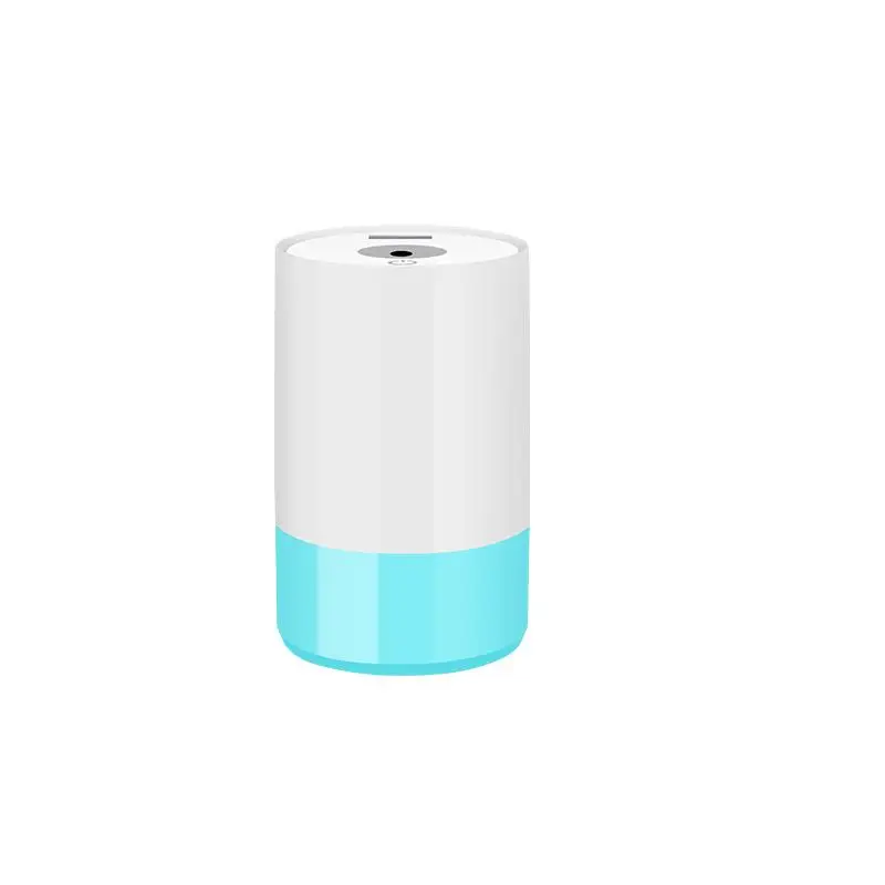 Multifunctional 320ML USB Air Humidifier Cylindrical Ultrasonic Aromatherapy Cool-mist Maker with Fan Table Lamp Incense Burners - Цвет: Синий