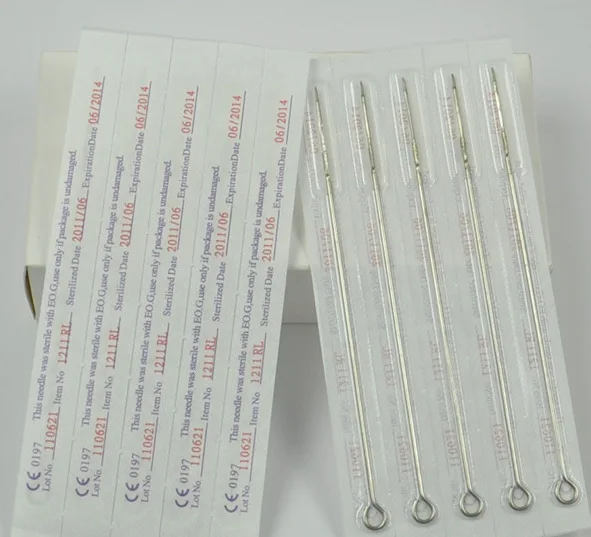 50PCS Professional Tattoo Needles RL Disposable Sterilze Tatoo Needles Round Liner Needles To Tattoo Supplies