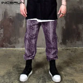 

Stylish Men's Pants Printed Joggers 2020 Loose Drawstring Streetwear Casual Trousers Men Vintage Chic Harem Pants INCERUN S-5XL