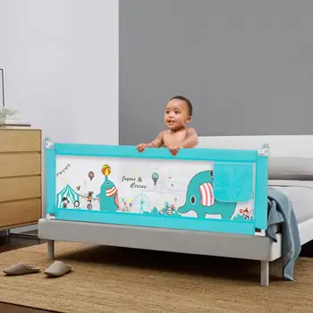 

Kidlove Double Buttons Vertical Lifting Bed Fence Playing Safety Gate for Kids Baby Infant