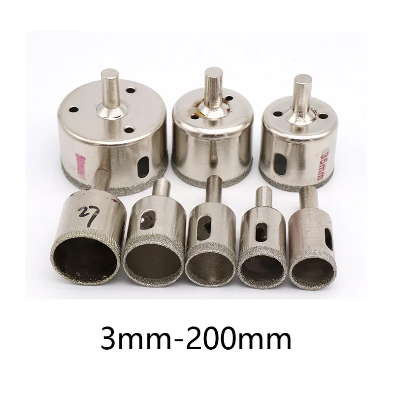

1pcs 3mm-200mm Diamond Coated Drill Bit Set Tile Marble Glass Ceramic Hole Saw Drilling Bits For Power Tools