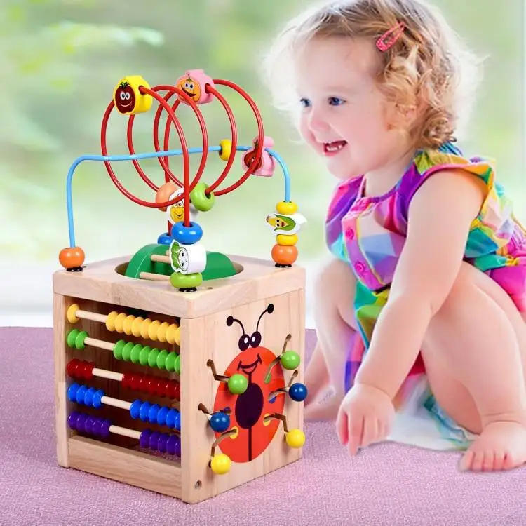 

Wei Huai Multi-functional Beetle Bead Maze Cube Zb05 Understanding Time Calculation Code Lettered Find a Children'S Educational