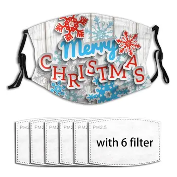 

Merry Christmas With 3d Effect Mask Mouth Face Mask Anti Dust Mask with Replaceable Filter