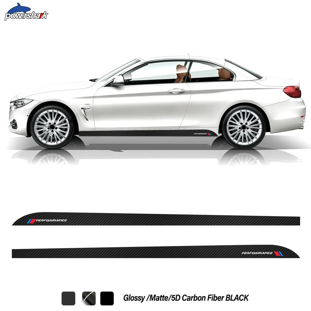 Наклейка на юбку с боковыми полосками 2 шт. Виниловая наклейка для BMW 4 серии F32 F33 F36