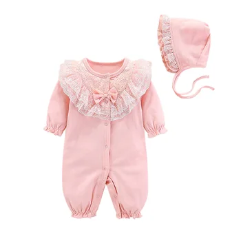

Baby Bodysuits 2020 Autumn Winter New Baby Romper Pure Cotton Baby Jumpsuit With Hat