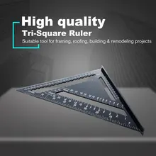 12 дюймов Треугольники транспортир с линейкой деревообрабатывающий инструмент измерения быстрое считывание квадратный макет измерительный прибор
