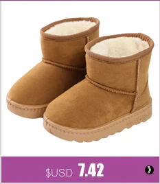 SKOEX Childrens Boots Waterproof Boys Girls Martin Boots Winter Kids Snow Boots Ankle Short Booties Child Fashion Sneakers