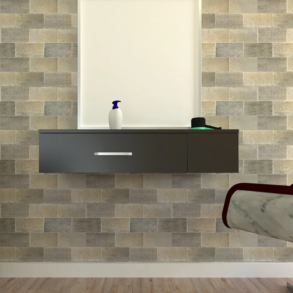 

Modern A Wall-Mounted Beauty Salon Table Black For Women Makeup Item Holder