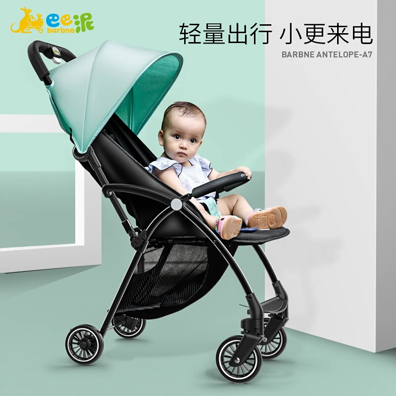 Baba детская коляска может сидеть на портативной складной детской коляске детская коляска зонтик автомобиль Feini зеленый
