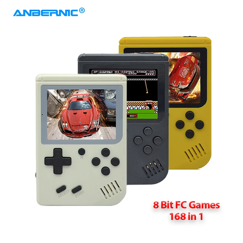 ANBERNIC FC168 Handheld Game Player 168 Classic TV Video FC Games 8 Bit Portable Retro Mini Game Console Child Gift & Gamepad