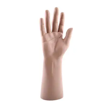 

Pvc Stand Holder Hand Display Mannequin Apricot&Brown Random Right-Hand Model Necklace Male Bracelet