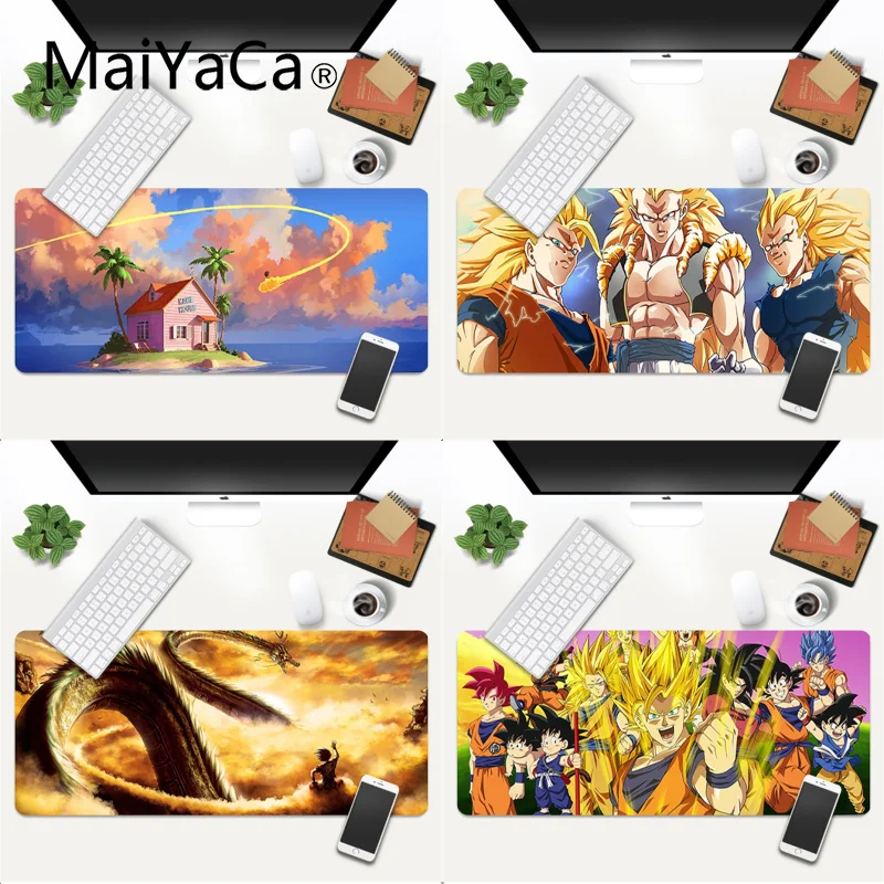 

Dragon Ball Anime Lock Edge Speed Control Laptop Keyboard Mat Gaming Mouse Pad Large Deak Mat 700x300mm for overwatch/cs go