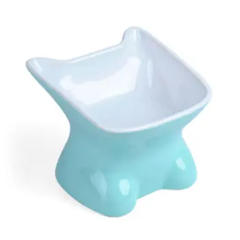 

Pet Ceramic Bowl Cute Cartoon Drinker Feeder Dog Cat Feeding Dispenser Container M0XD
