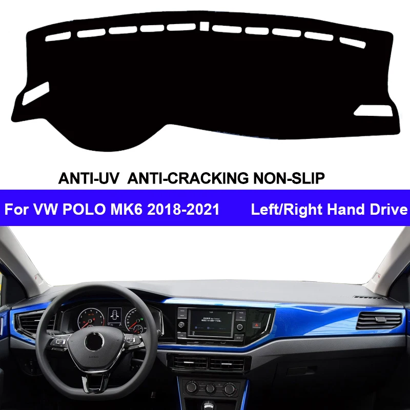 

Автомобильный Внутренний чехол на приборную панель для Volkswagen VW POLO MK6 2018 2019 2020 2021