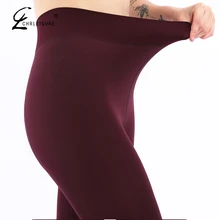 CHLEISURE, женские зимние теплые леггинсы, высокая талия, вельветовые Толстые Леггинсы, модные, одноцветные, большие размеры, Осенние леггинсы, S-XL, 8 цветов