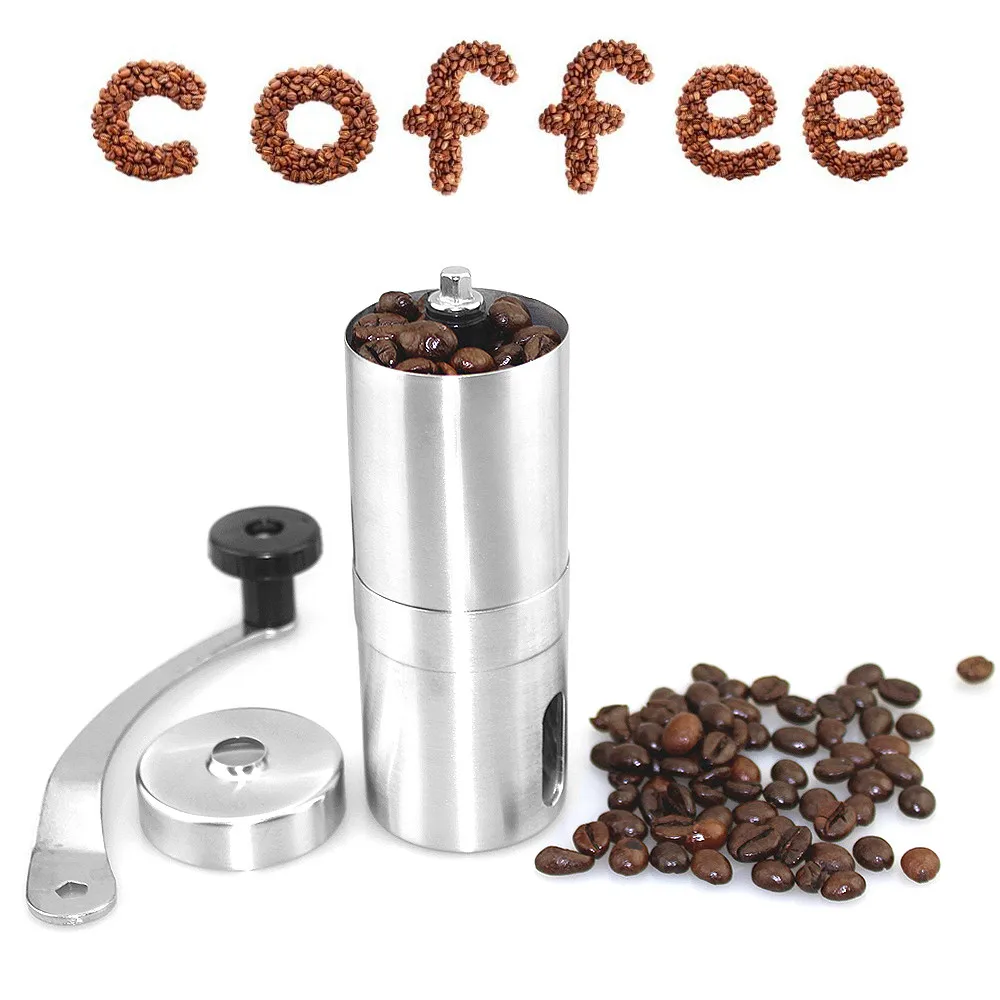 Stainless Steel Manual Coffee Bean Grinder Mill Hand Grinding Tool for Kitchen GadgetManual