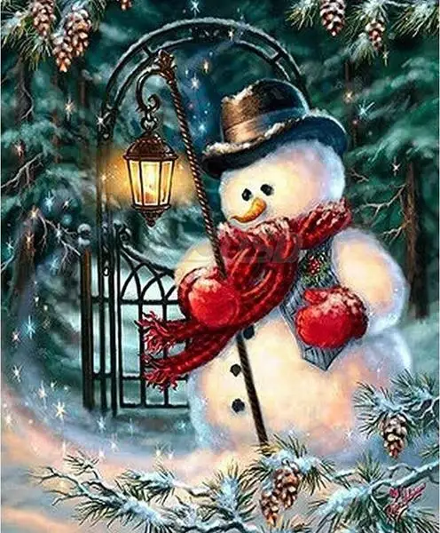 5d Diamond Painting Snowman DIY Diamond Embroidery Christmas Full Square Drill Cartoon Picture Of Rhinestone gift