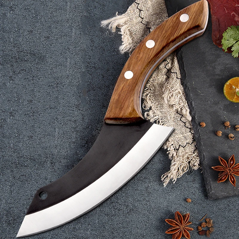 Handmade Chef Knife Clad Forged Steel Boning Slicing Butcher Kitchen Knives Meat Cleaver Kitchen Tools Handmade Chef Knife Clad Forged Steel Boning Slicing Butcher Kitchen Knives Meat Cleaver Kitchen Tools