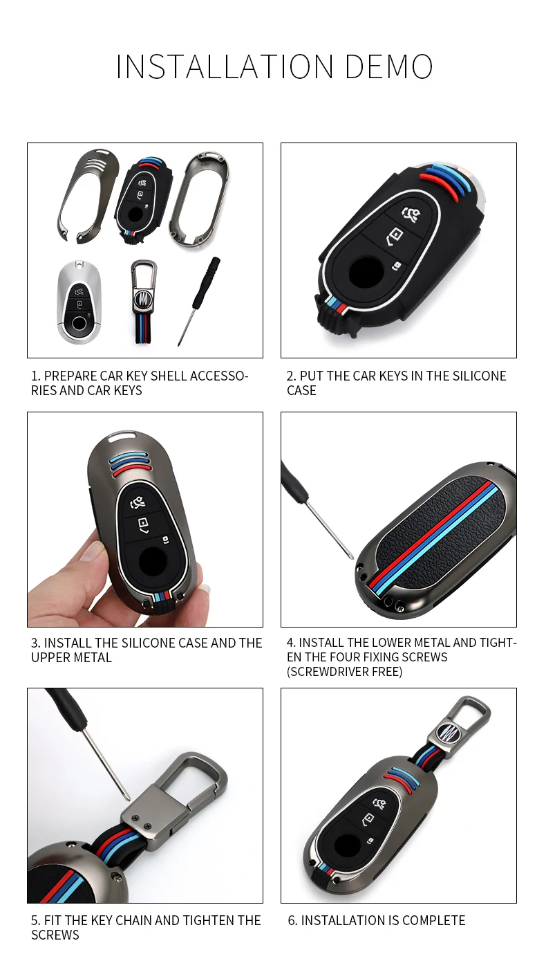 Custodia per Chiave/telecomando per Mercedes Benz W223 classe S300 S350 S450 S500 2020 2021 portachiavi 17 Custodia per Chiave/telecomando per Mercedes Benz W223 classe S300 S350 S450 S500 2020 2021 portachiavi - H833f195b5db64e398b0d7ee4740da394q