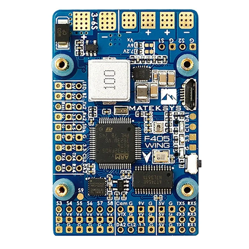 RISE F411 WING STM32F411 Flight Controller Control with INAV OSD