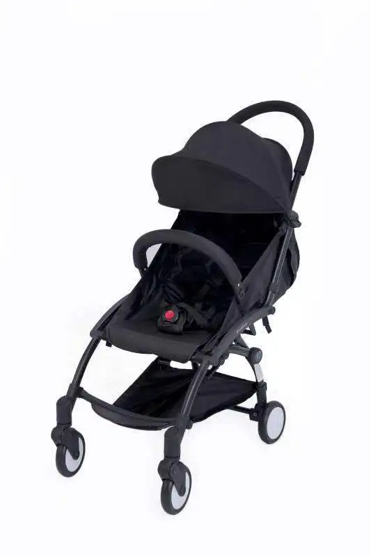 Коляска Многофункциональный складной легкий портативный лежать детские коляски - Цвет: Black