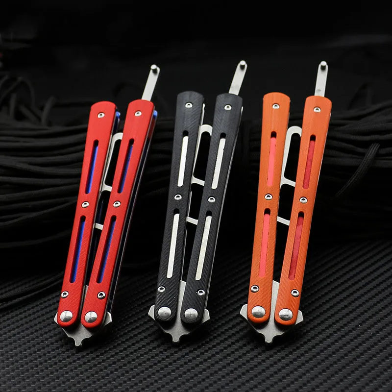 Учебный нож-бабочка для начинающих тренировочный нож полностью стальной без