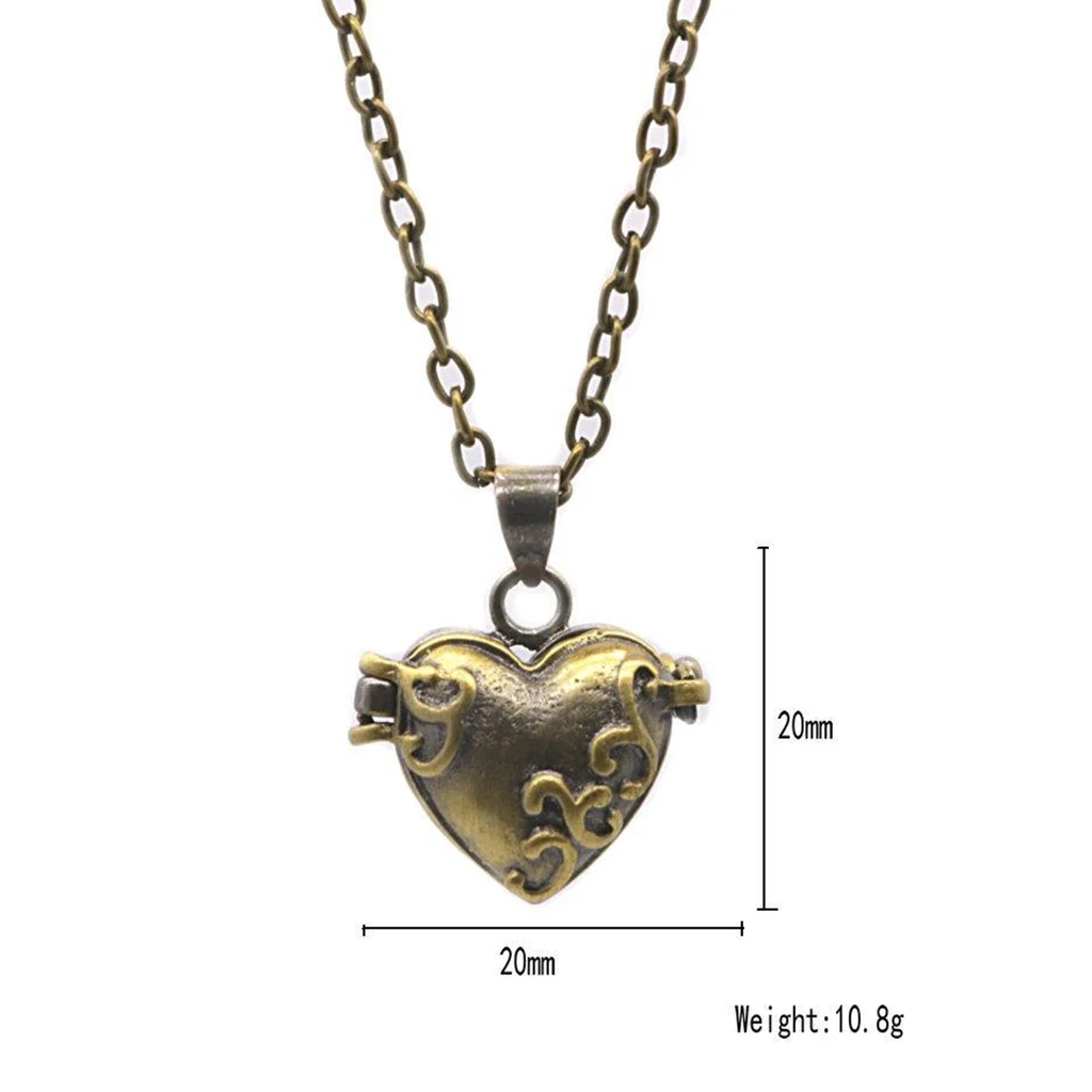 Solid Brass Cremation Jewelry Necklace Pendant for Ashes Pet Hair Urn Holder Box