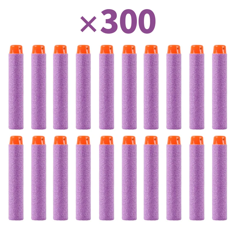 

300PCS Darts For Nerf Soft Hollow Hole Head 7.2cm Refill Darts Toy Gun Bullets for Nerf Series Blasters Xmas Kid Children Gift