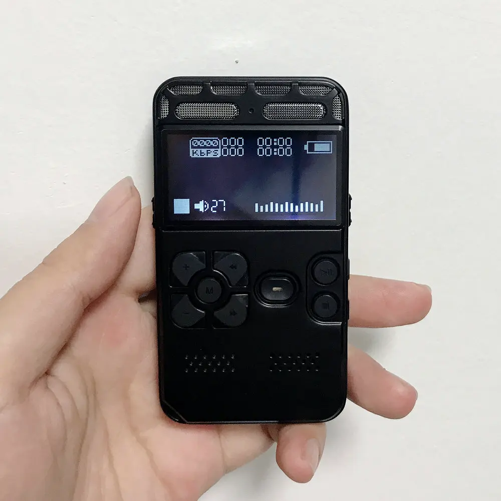 Digital de Voz Gravador de Áudio com Som Redução de Ruído Reprodutor de Mp3 Extensão de 64 Mini Gravador Inteligente Música Cartão tf gb hd - Image 6