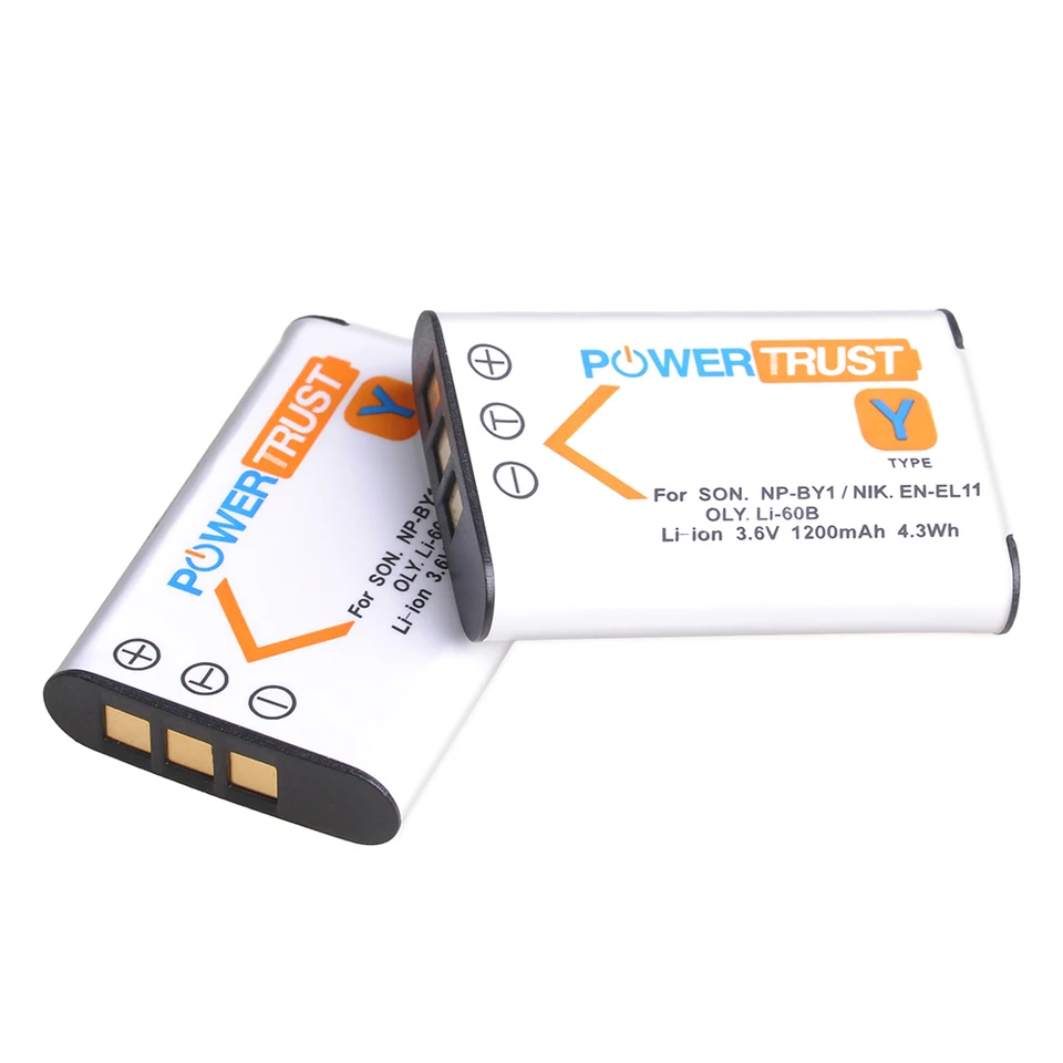 3x Batterie NP-BY1 NPBY1 compatibile con Sony HD Action Cam
