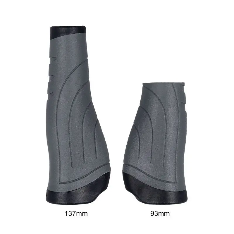 Удобные эргономичные Упоры для рук на руль велосипеда противоскользящие амортизирующие ударопрочные велосипедные передние ручки безопасная прочно черная блокированная езда - Цвет: Фиолетовый