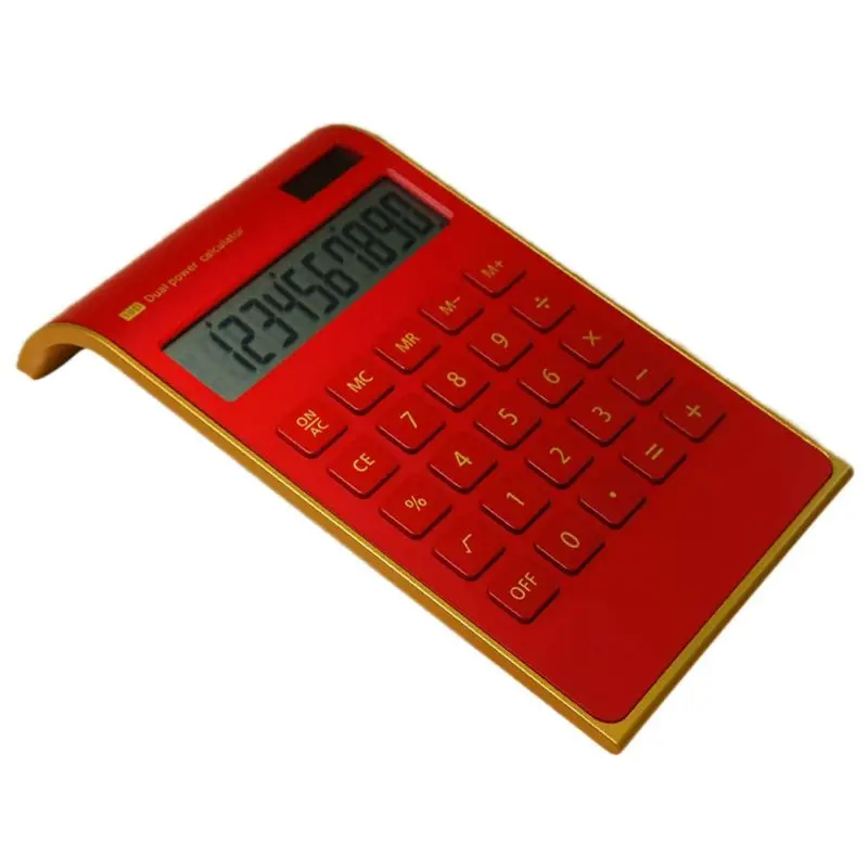 Calculator Ultra Thin Solar Power Calculator for Home Office Desktop Calculator AXYF 3