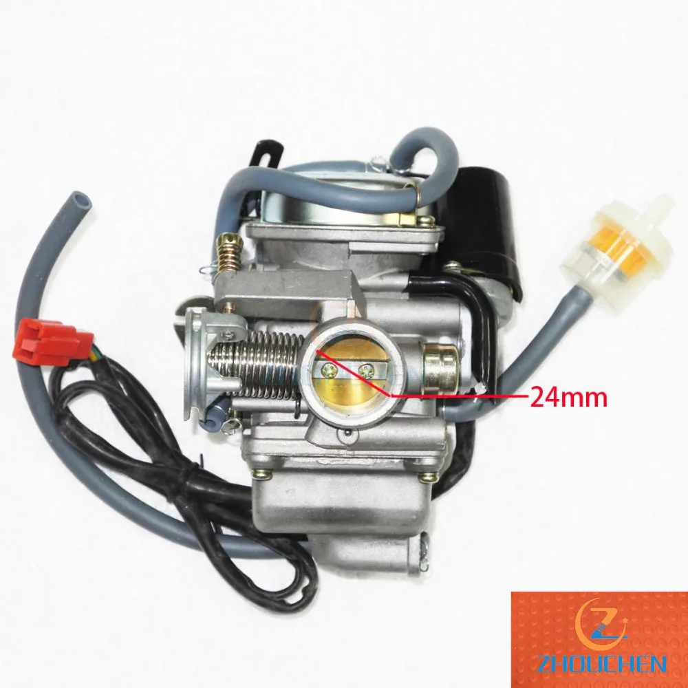 Карбюратор с электрическим дросселем подходит для GY6 125CC 150CC 152QMI 157QMJ двигатель