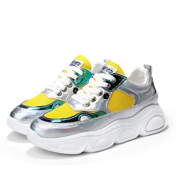 

Student breathable mesh sneakers women platform casual shoes wild fashion Clunky Sneaker