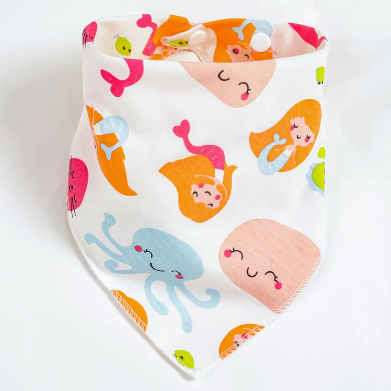 Baby Bibs 100% Cotton Newborn Baby Bandana Bibs Boys Girls Triangle Infant Saliva Towel Feeding Tools Cartoon Soft Bandana Bibs best Baby Accessories Baby Accessories