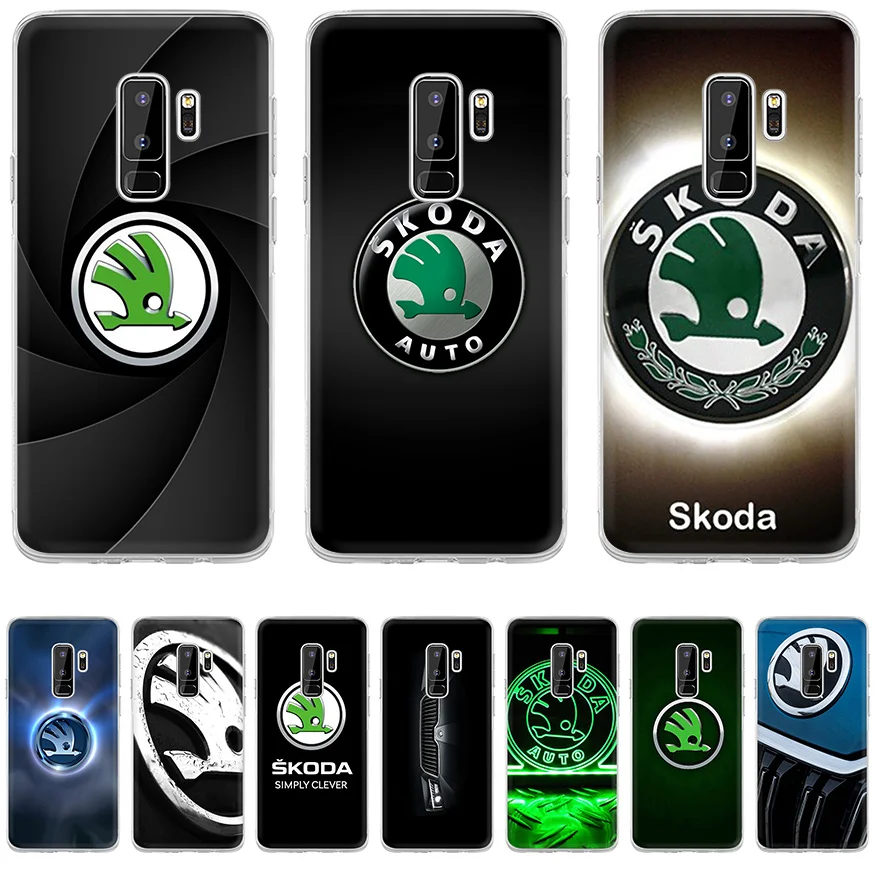 Для автомобиля Skoda логотип для samsung S8 S9 S10E S10 плюс S3 S4 S5 S6 S7 Edge Note 8 9 M10 M20 M30 крышка