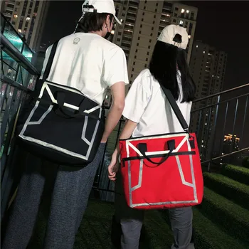 

Large Capacity New Style Fashion Versatile Reflective Strips Large-Volume Cross-body Shoulder Bag Fashion Simple Travel Bag