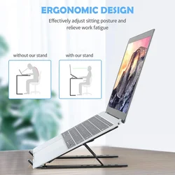 Support réglable et pliable pour ordinateur Portable, Support de bureau pour ordinateur Portable et tablette 
