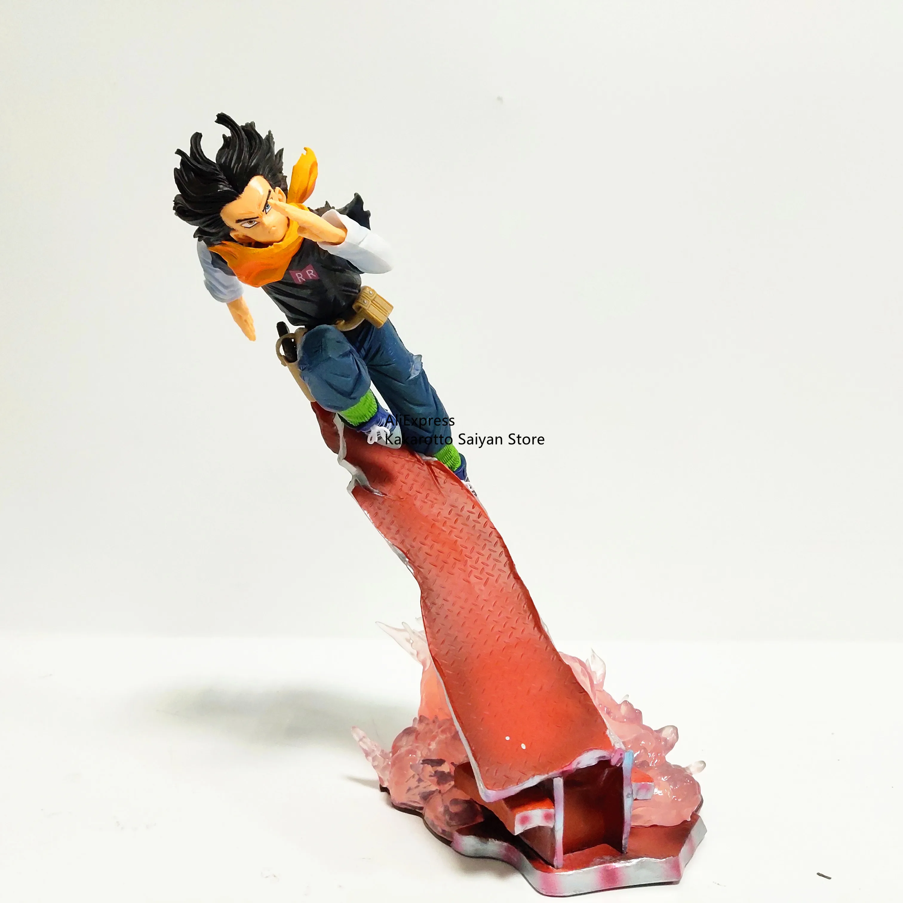 Dragon Ball Z Android 17 Беговая сцена ПВХ Фигурки игрушки Dragon Ball Супер аниме Android 17 фигурка DBZ Brinquedos