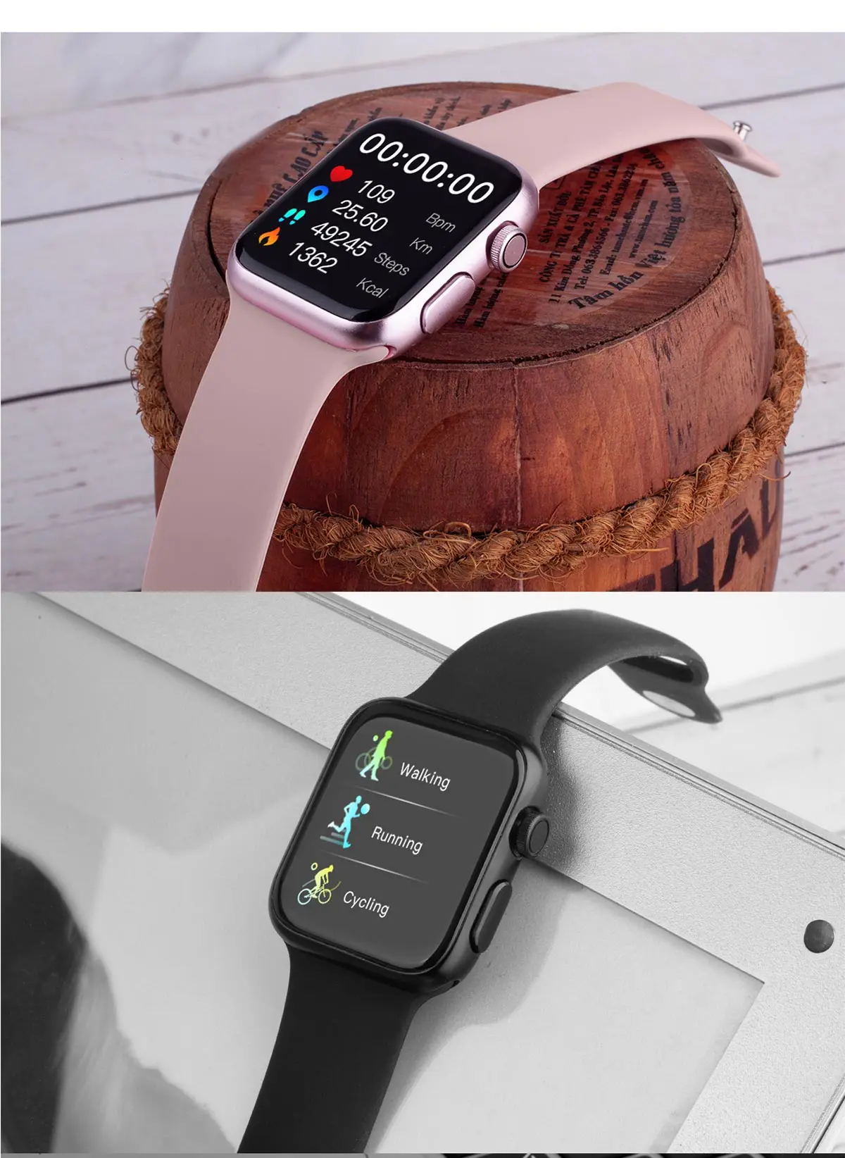 1,3 дюймов Смарт-часы IWO lite Pro с монитором сердечного ритма кровяное давление кислород погода дисплей фитнес-трекер для IOS Android