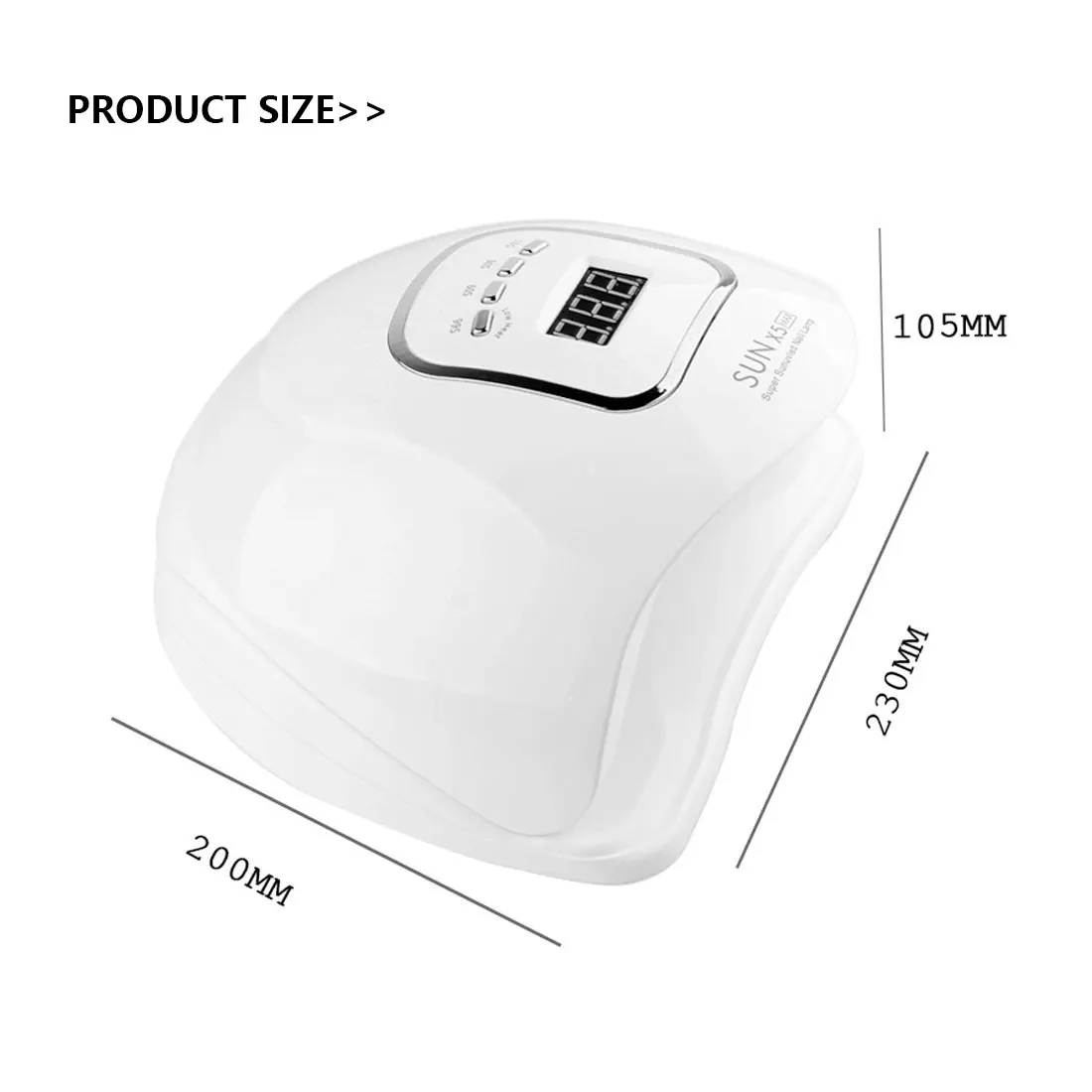 Высококачественная Светодиодная лампа для сушки ногтей мощностью 36/80 Вт 45/12