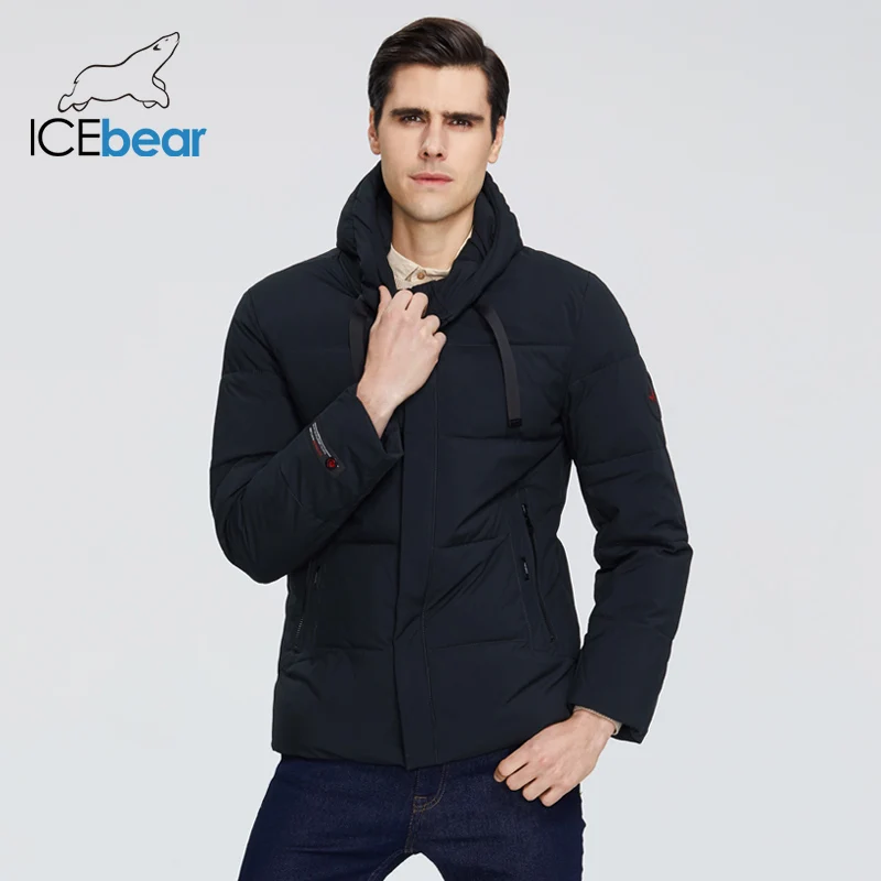 ICEbear 2019 новая мужская одежда высокого качества Мужское зимнее теплое пальто