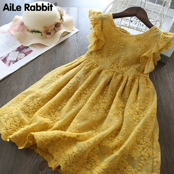 

Summer Lace Children Clothing Princess Kids Dresses For Girls Causal Wear Unicorn Dress 3 8 Years Girls Dress Vestido Robe Fille